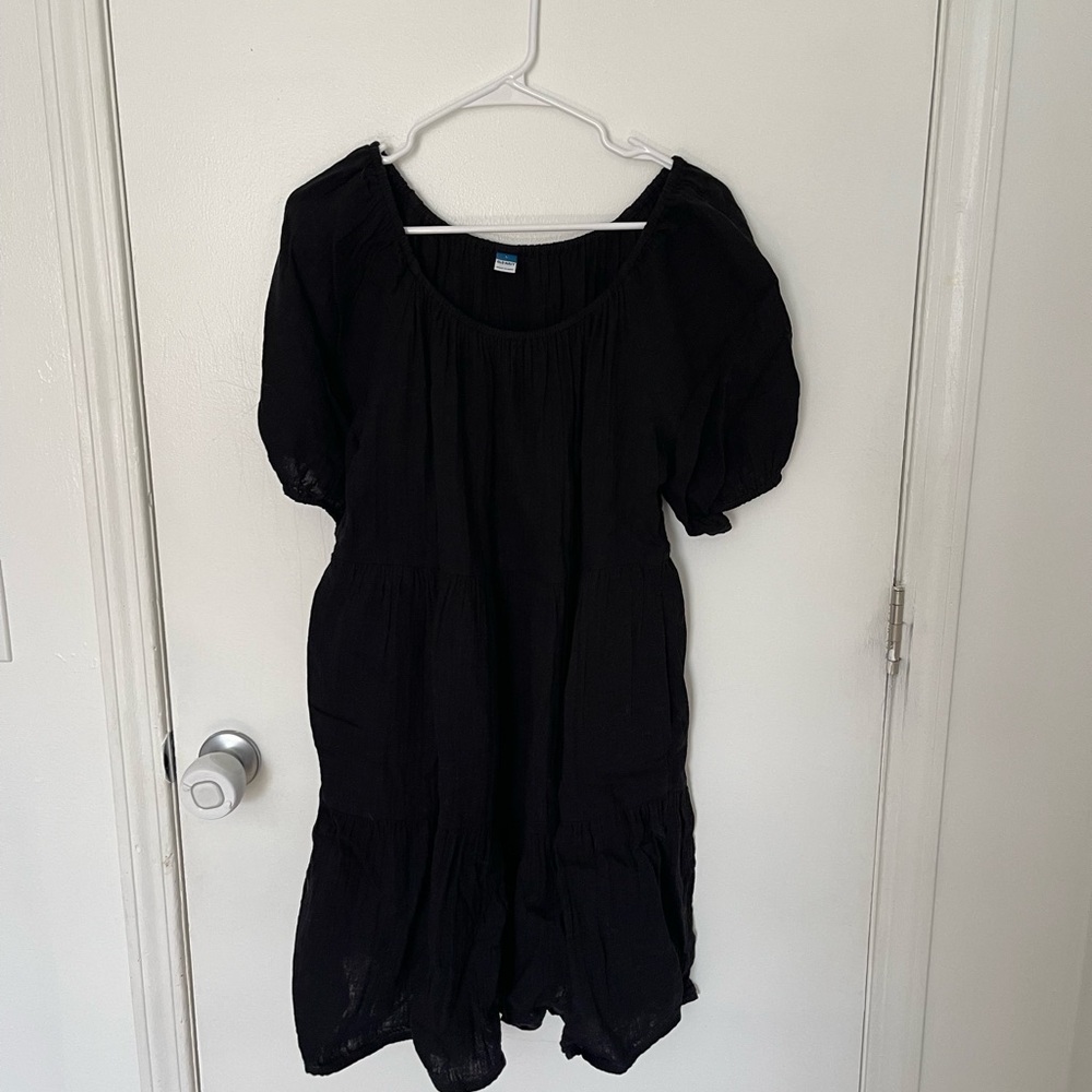 Old Navy Black Mini gauze Dress
